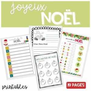 French Christmas Worksheets