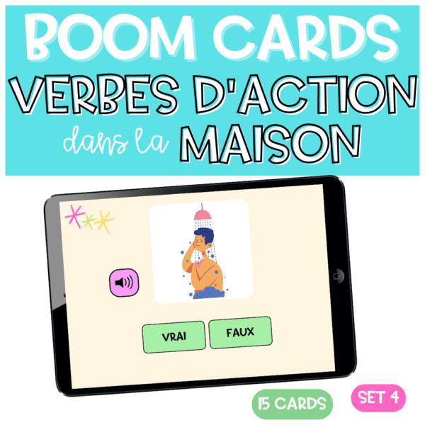french action verbs and rooms house