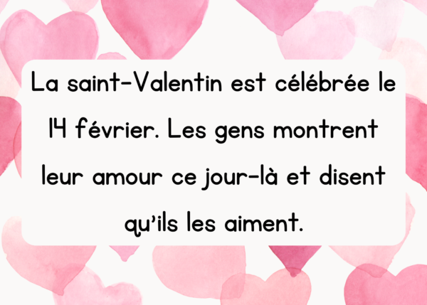French Valentines Day Activity