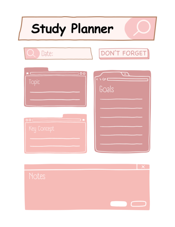 Kids School Planner