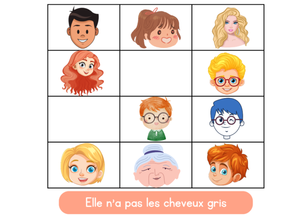 French vocabulary of physical traits