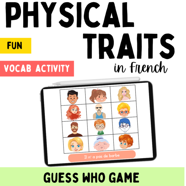 French vocabulary of physical traits